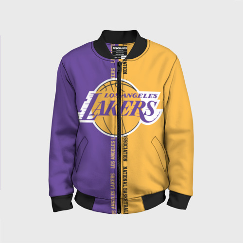 Детский бомбер 3D Los angeles lakers. NBA Фото 01 Детский бомбер 3D Los angeles lakers. NBA Фото 01