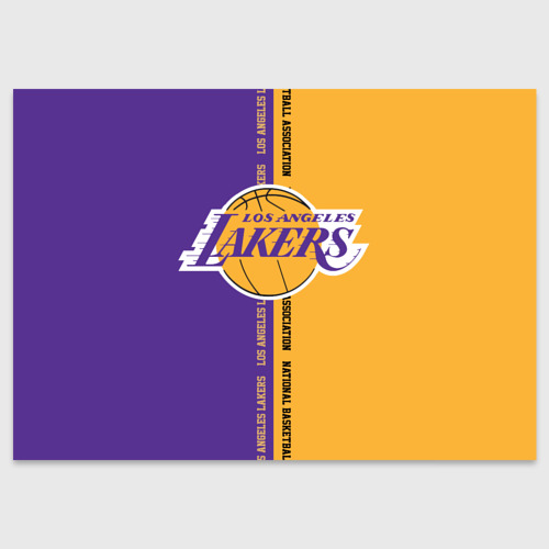 Поздравительная открытка Los Angeles Lakers. NBA, цвет белый