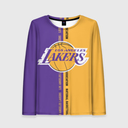 Женский лонгслив 3D Los Angeles Lakers. NBA
