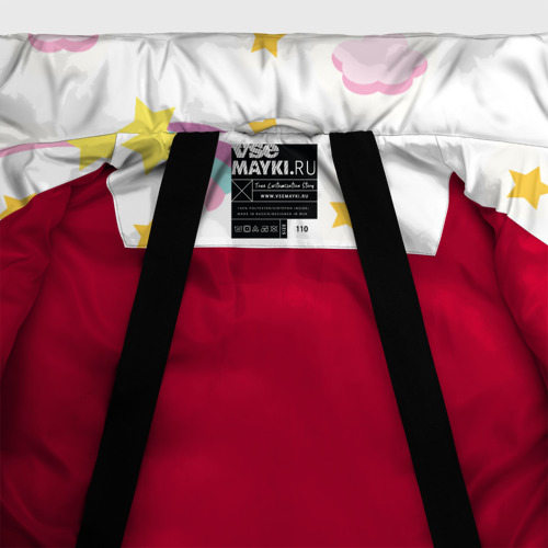 Зимняя куртка для девочек 3D с принтом Розовый единорог, фото #5