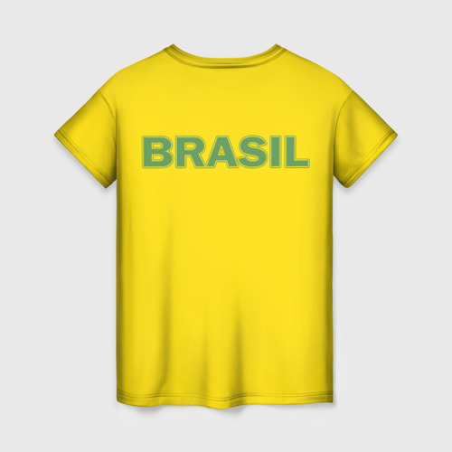 Женская футболка 3D Сборная Бразилии - фото 2