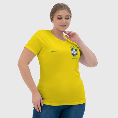Женская футболка 3D Сборная Бразилии - фото 6
