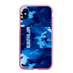 Чехол для iPhone XS Max матовый Biathlon