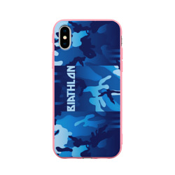 Чехол для iPhone X матовый Biathlon