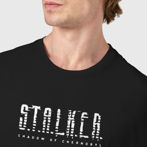 Мужская футболка хлопок Stalker: Shadow of Chernobyl, цвет черный - фото 6