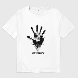 Женская футболка хлопок Oversize We know