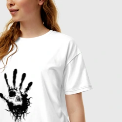 Женская футболка хлопок Oversize We know - фото 2