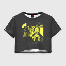 Женская футболка Crop-top 3D ASAP Rocky. testing