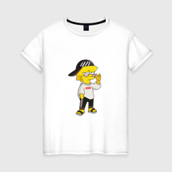 Женская футболка хлопок Лиза Симпсон