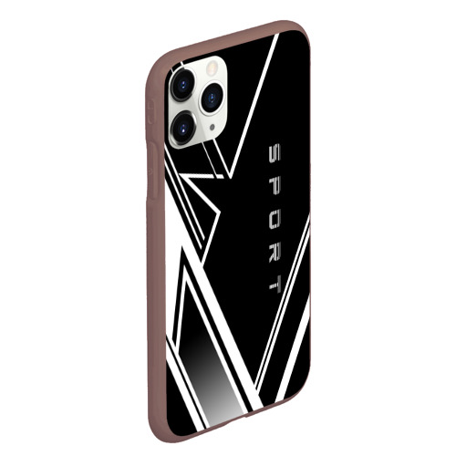 Чехол для iPhone 11 Pro Max матовый Sport, цвет коричневый - фото 3