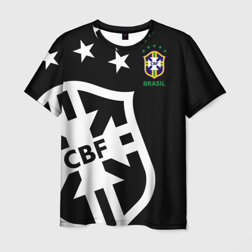 Мужская футболка с принтом Brazil Exclusive, вид спереди №1
