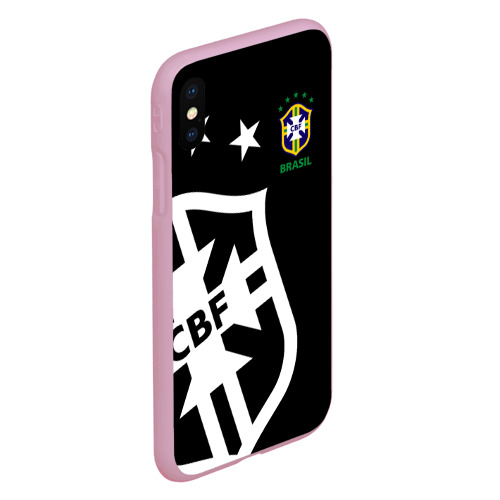 Чехол для iPhone XS Max матовый Brazil Exclusive, цвет розовый - фото 3