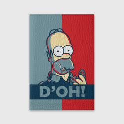 Обложка для паспорта матовая кожа Homer Simpson D'OH!