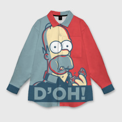Мужская рубашка oversize 3D Homer Simpson D'OH!