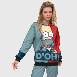 Женский костюм с толстовкой 3D Homer Simpson D'OH! - фото 2