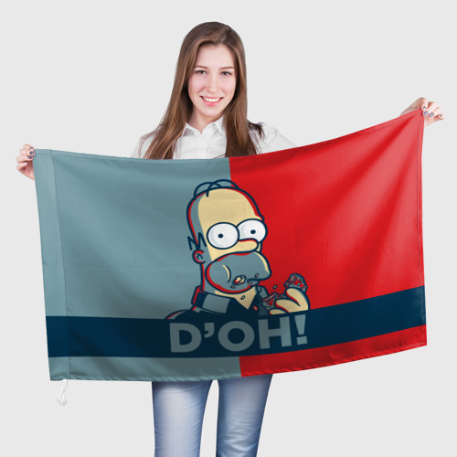 Флаг 3D Homer Simpson D'OH!