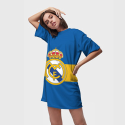 Платье-футболка 3D Реал Мадрид лого - фото 2