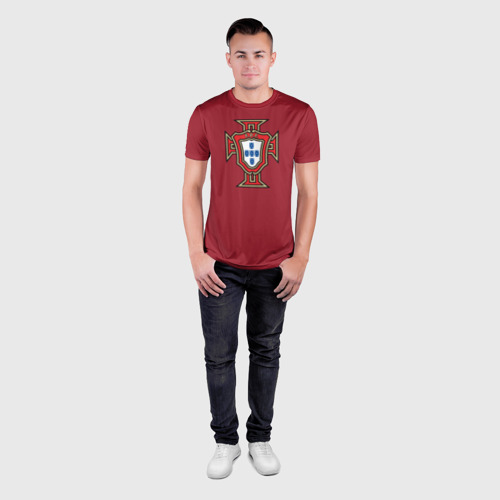 Мужская футболка 3D Slim Сборная Португалии, цвет 3D печать - фото 4