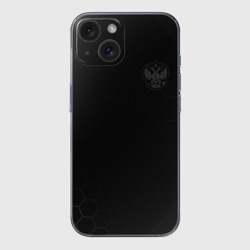 Чехол для iPhone 15 силиконовый с защитой камеры Russia Legend 2024