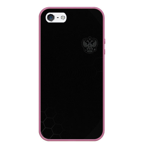 Чехол для iPhone 5/5S матовый Russia Legend 2024 , цвет розовый