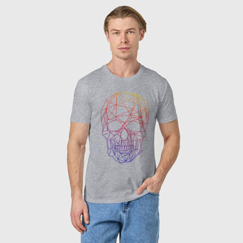 Мужская футболка хлопок The Skull (Fade), цвет меланж - фото 3