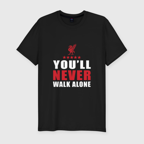 Мужская футболка хлопок Slim Liverpool FC, цвет черный