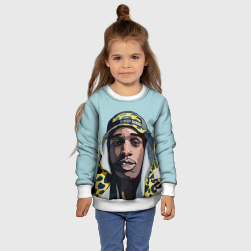 Детский свитшот 3D ASAP Rocky, цвет 3D печать - фото 7