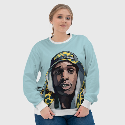 Женский свитшот 3D ASAP Rocky, цвет 3D печать - фото 6