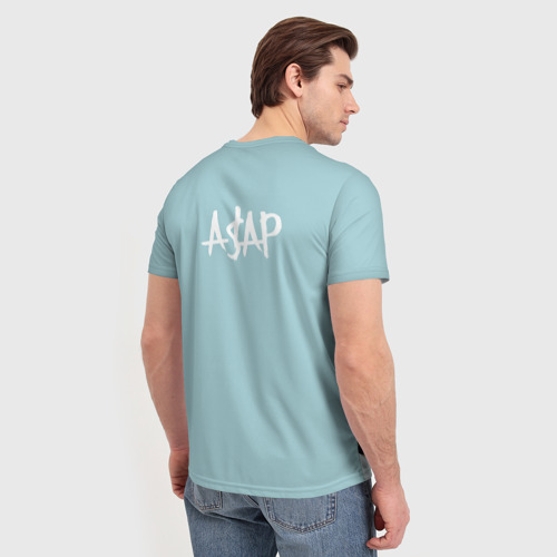 Мужская футболка 3D ASAP Rocky, цвет 3D печать - фото 4
