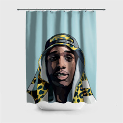 Штора 3D для ванной ASAP Rocky