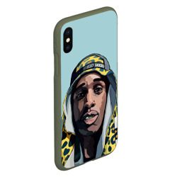 Чехол для iPhone XS Max матовый ASAP Rocky - фото 2