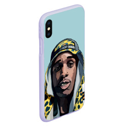 Чехол для iPhone XS Max матовый ASAP Rocky - фото 2