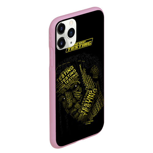 Чехол для iPhone 11 Pro Max матовый Asap Rocky Testing, цвет розовый - фото 3