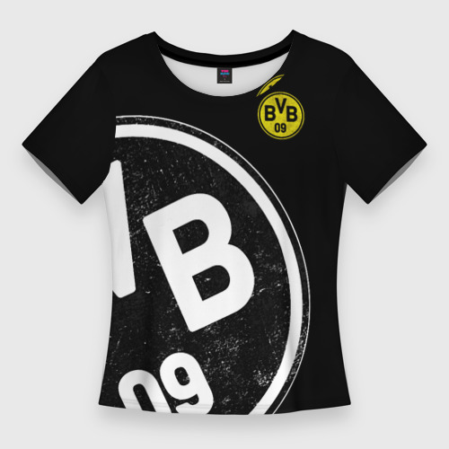 Женская футболка 3D Slim Borussia Dortmund Exclusive, цвет 3D печать