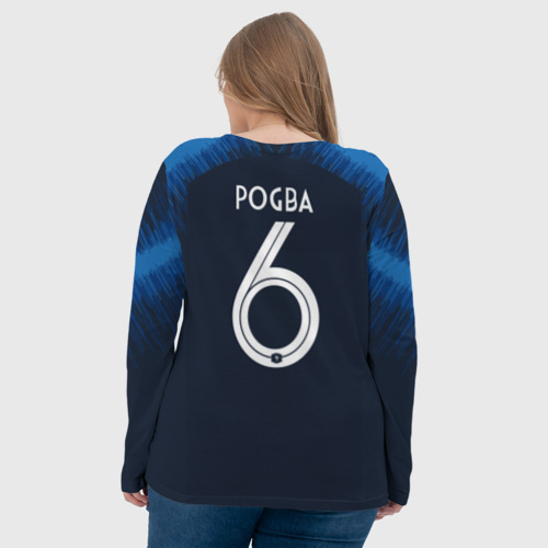 Женский лонгслив 3D Pogba home WC 2018, цвет 3D печать - фото 7