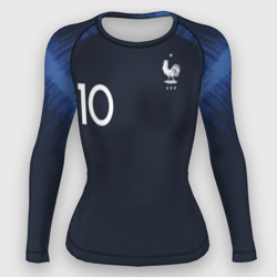 Женский рашгард 3D Mbappe home WC 2018