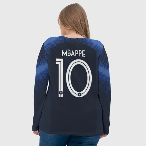 Женский лонгслив 3D Mbappe home WC 2018, цвет 3D печать - фото 7