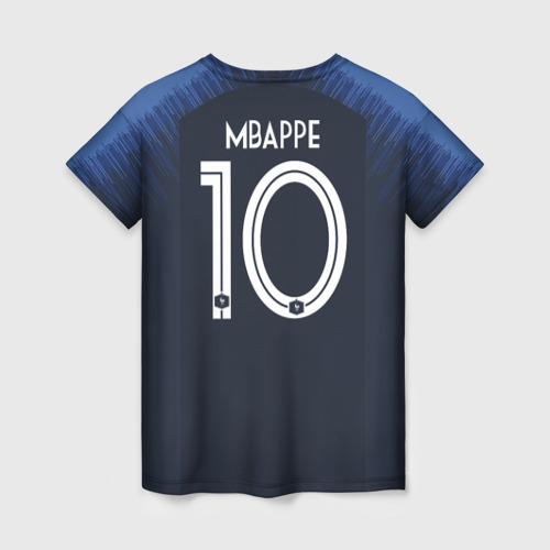 Женская футболка 3D Mbappe home WC 2018, цвет 3D печать - фото 2