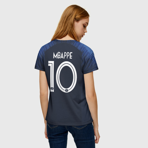 Женская футболка 3D Mbappe home WC 2018, цвет 3D печать - фото 4