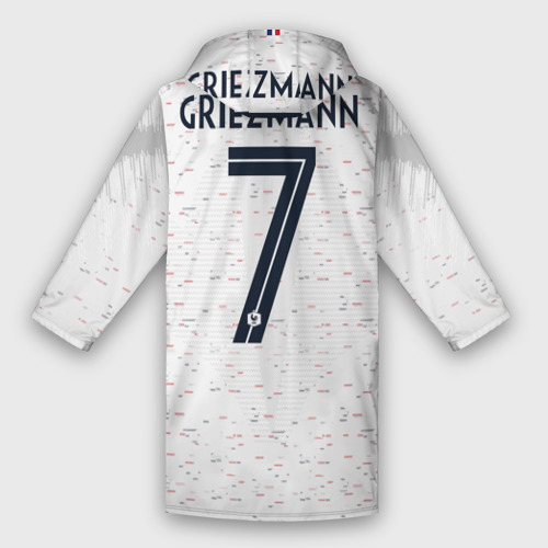 Мужской дождевик 3D Griezmann away WC 2018, цвет белый - фото 2