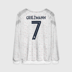 Свитшот с принтом Griezmann away WC 2018 для женщины, вид сзади №1. Цвет основы: белый