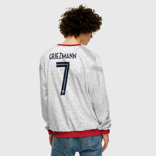 Мужской свитшот 3D Griezmann away WC 2018, цвет красный - фото 4