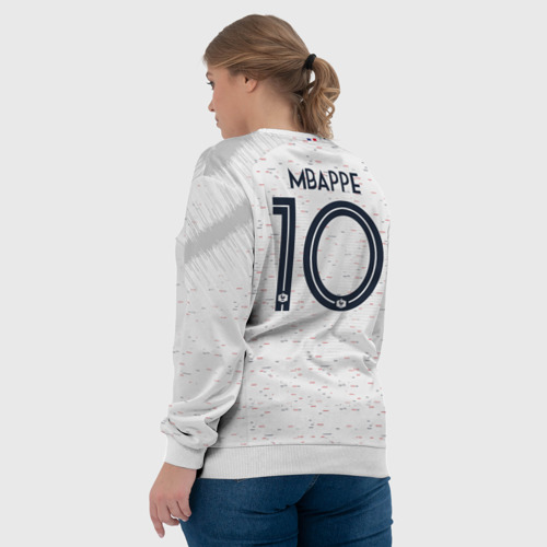 Женский свитшот 3D Mbappe away WC 2018, цвет 3D печать - фото 7