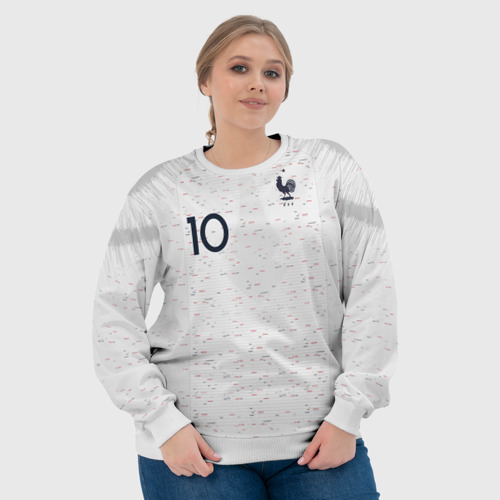 Женский свитшот 3D Mbappe away WC 2018, цвет 3D печать - фото 6