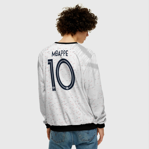 Мужской свитшот 3D Mbappe away WC 2018, цвет черный - фото 4