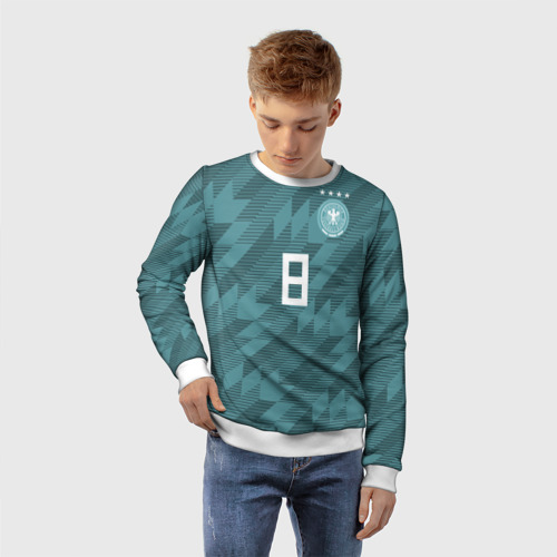 Детский свитшот 3D Kroos away WC 2018, цвет 3D печать - фото 3