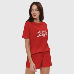 Женская пижама с шортиками хлопок Онимэ - фото 2