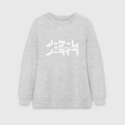 Женский свитшот oversize без начеса хлопок Онимэ