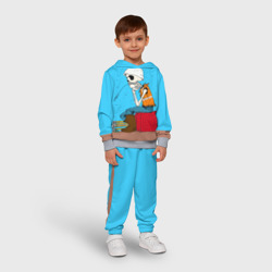 Детский костюм с толстовкой 3D Скелетон геодезист - фото 2