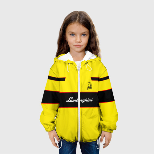 Детская куртка 3D Lamborghini, цвет белый - фото 4
